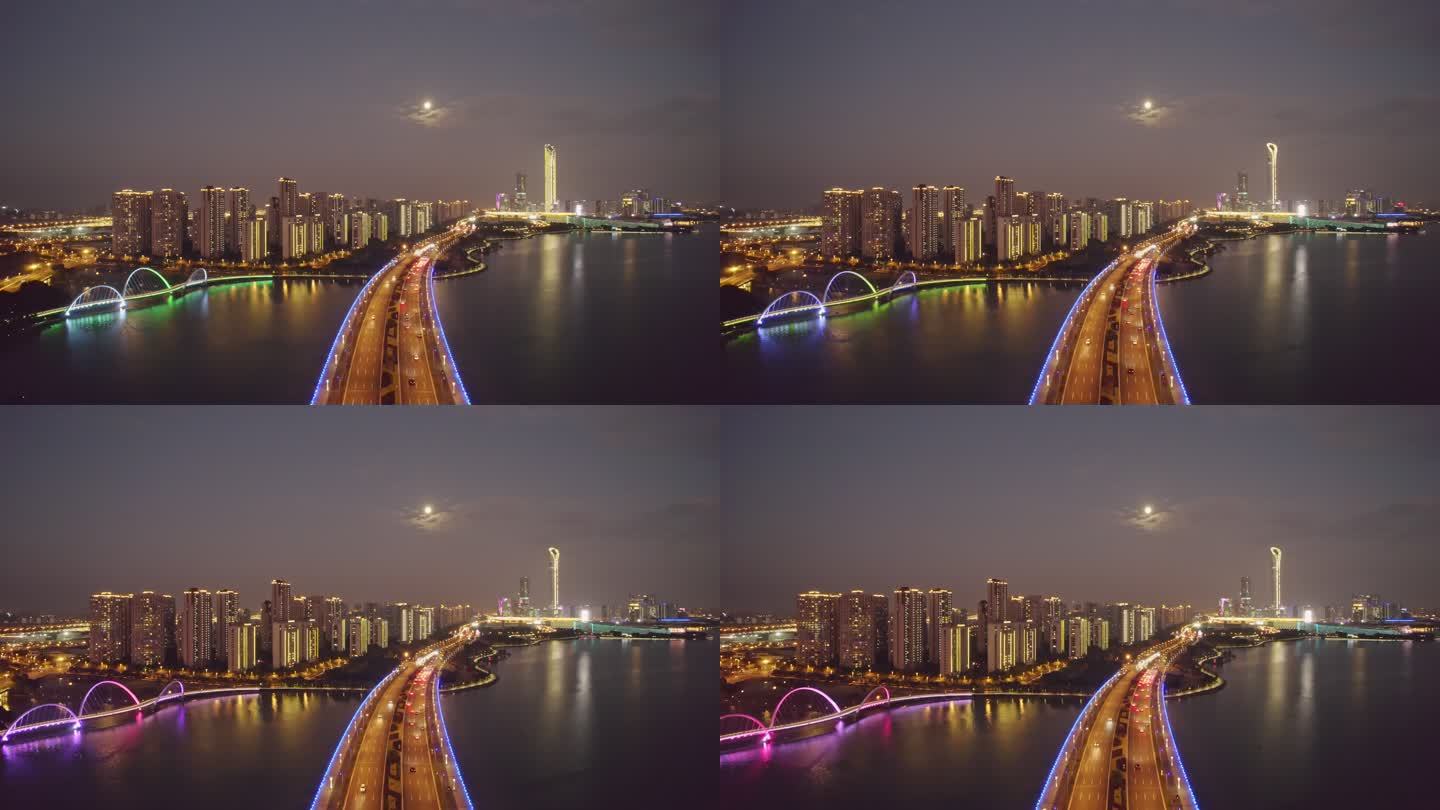 金鸡湖大桥夜景