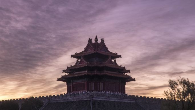 西角楼朝霞（近景）