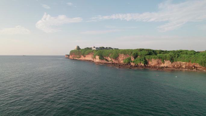 中国广西北海涠洲岛海景航拍