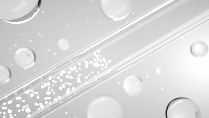 玻璃试管萃取细胞液水分子动画