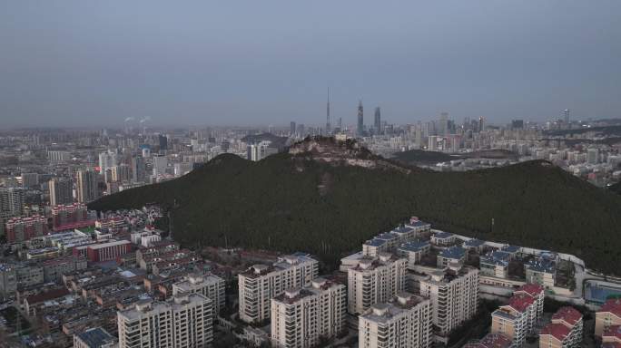 航拍济南燕子山