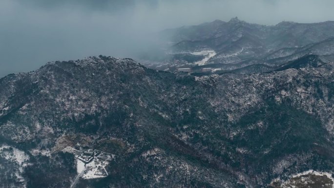 威海 高区 航拍雪景