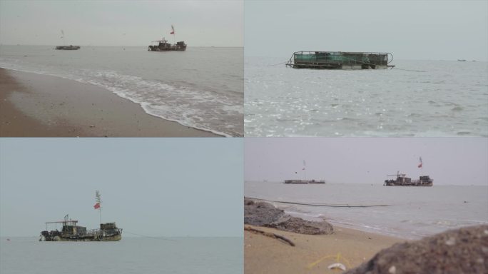 大海海面货船渔船船只C014