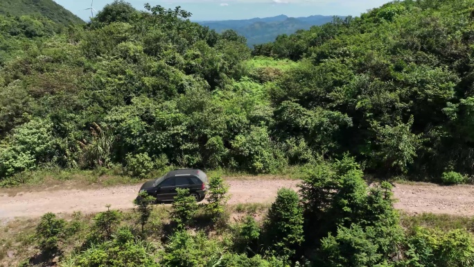 自驾游 山地 森林 越野车 盘山公路