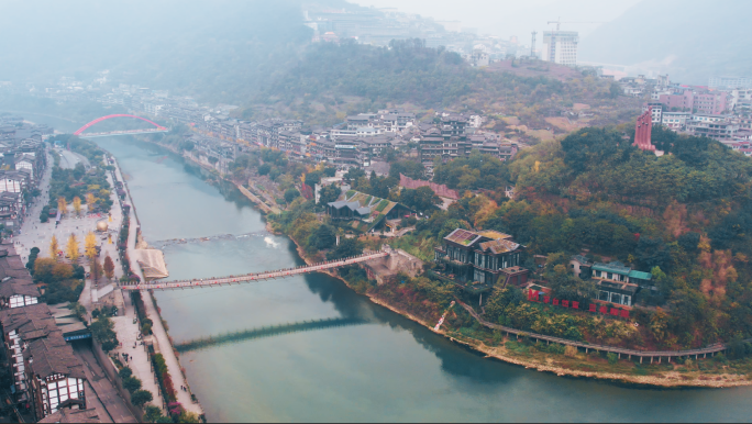 茅台镇赤水河纪念碑1915广场