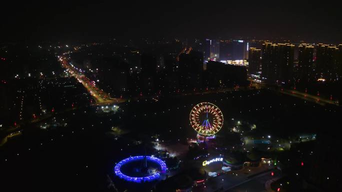 【原创】4k航拍夜景摩天轮3