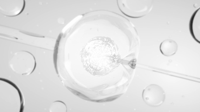 玻璃试管萃取细胞分子精华广告素材