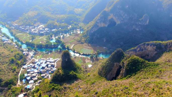 4K 航拍罗甸大小井旅游景区风光2