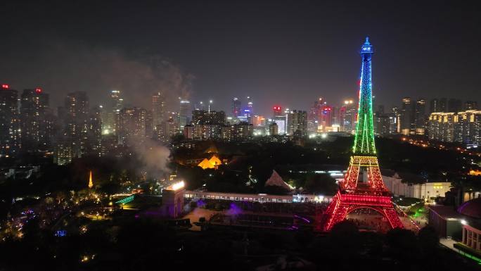 烟花夜景