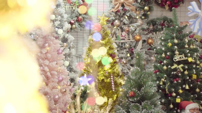 圣诞节平安夜氛围布置装饰品实拍素材3