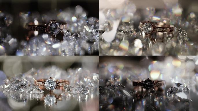 钻石戒指光影流动