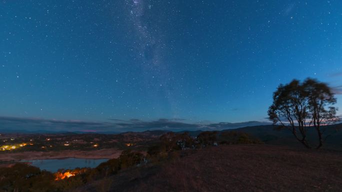 日落转星空