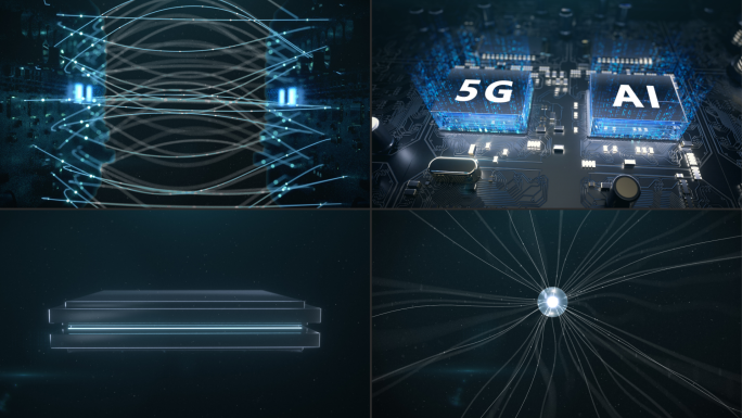 5G信号通信AI展示输送能量传导 AE