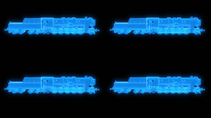全息火车动画【带通道】
