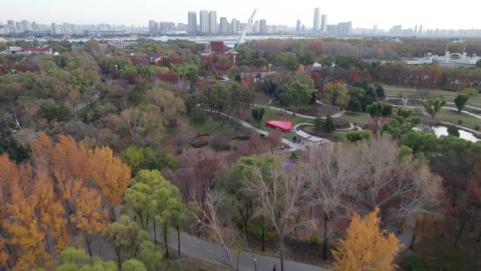 哈尔滨太阳岛风景区航拍