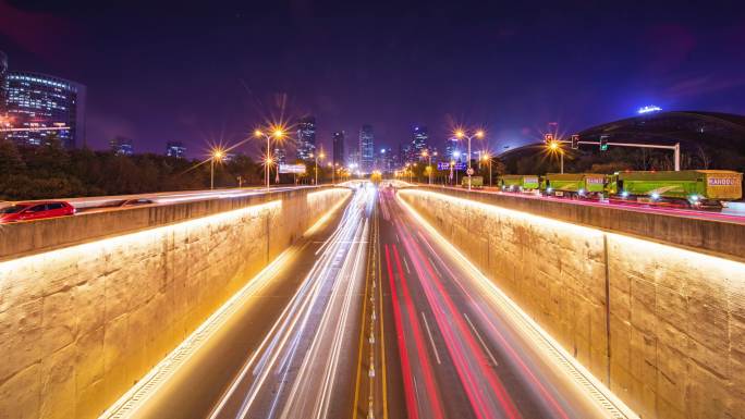 合肥南二环 合肥城市夜景 合肥夜景