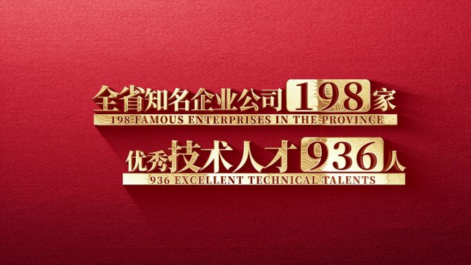 简洁党政数据展示ae模板