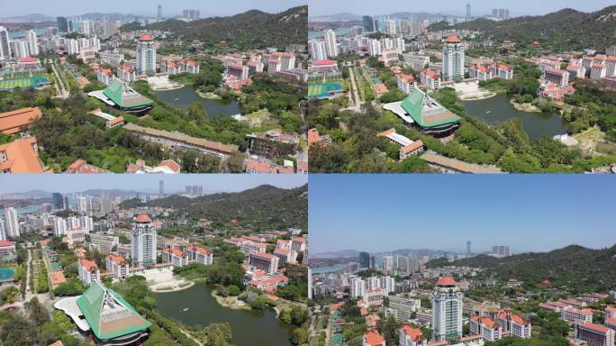 4K厦门大学大景航拍