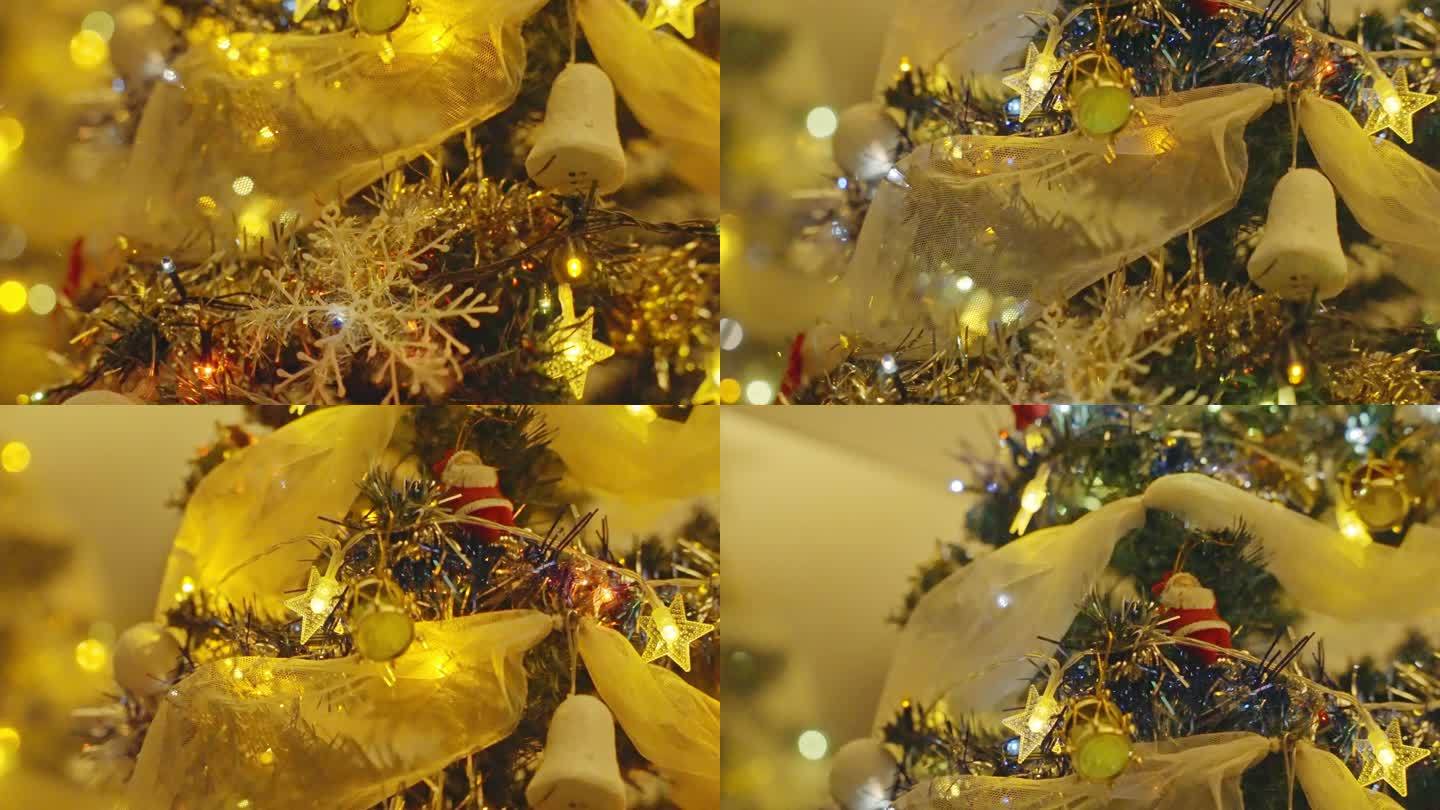 圣诞树彩灯装饰