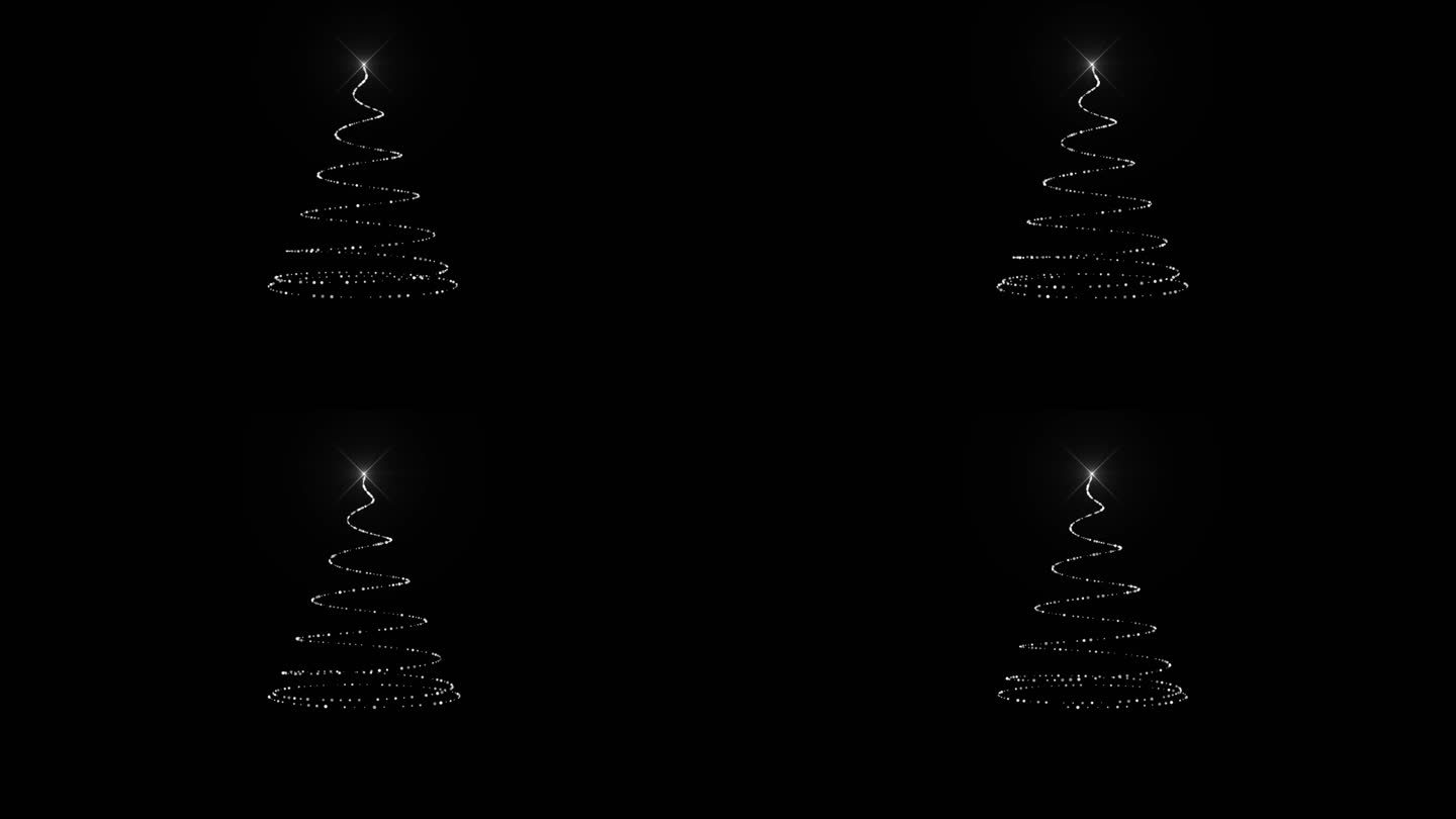 【原创】白色线条圣诞树