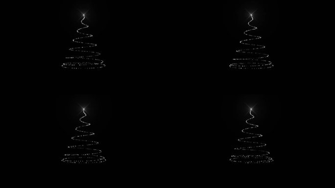 【原创】白色线条圣诞树