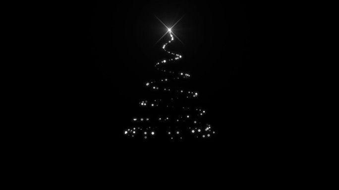 【透明通道】粒子圣诞树