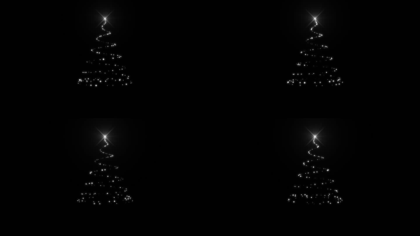 【透明通道】粒子圣诞树