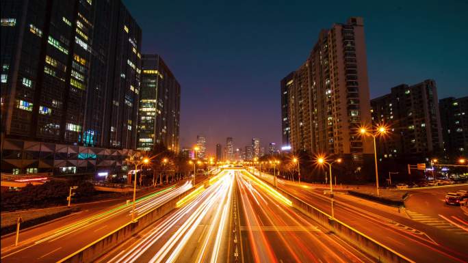 合肥南二环 合肥城市夜景 合肥夜景