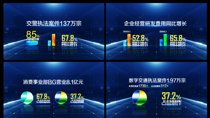 9种数据图表曲饼图柱状图02