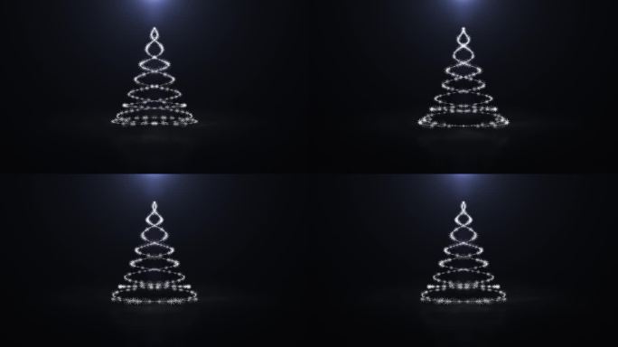 【4K】雪花圣诞树
