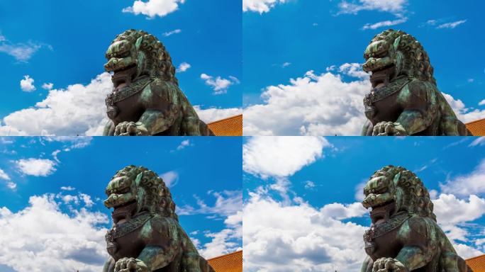 北京故宫青铜狮子
