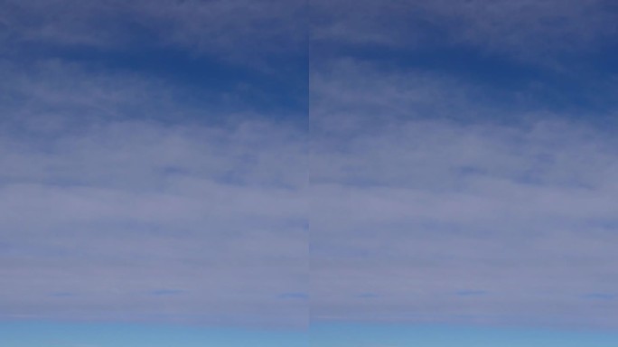 4K竖拍-蓝天白云层流动延时-云海空镜头