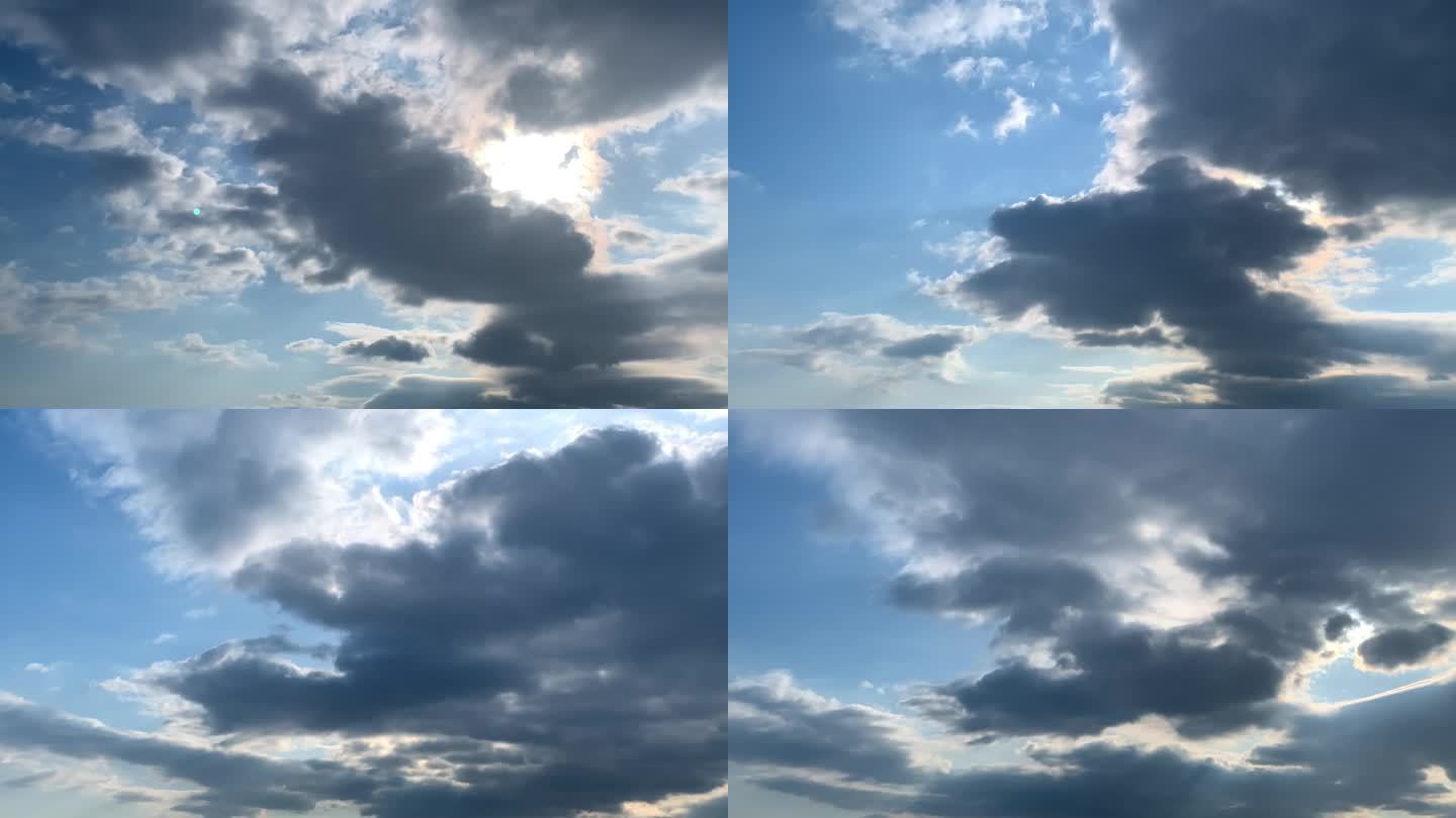 【HD天空】刺眼阳光艳阳高照云朵柔美云影
