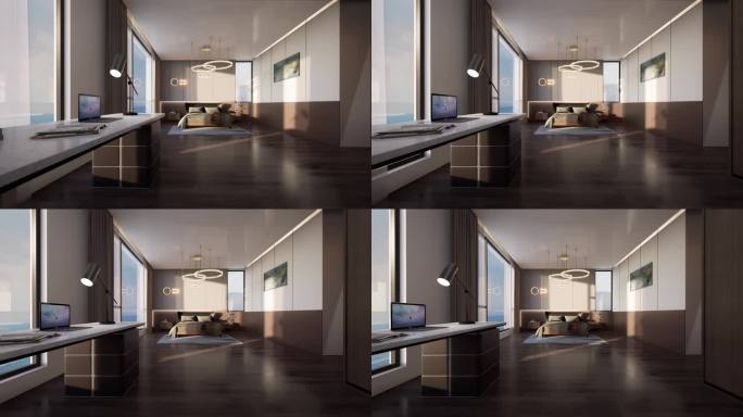 三维建筑动画万能卧室镜头