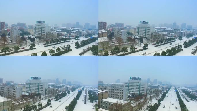 中国农业银行大楼冬景