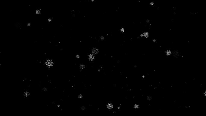 【透明通道】4k圣诞雪花02