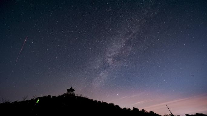 4K夜晚银河星空拍摄