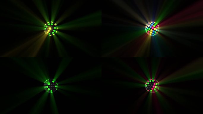 4K自由旋转的灯球闪亮球形射灯