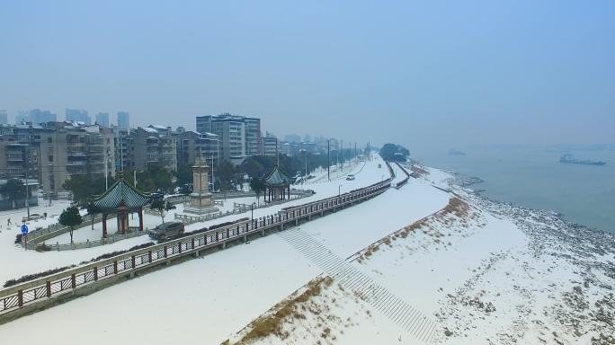 长江江面冬景