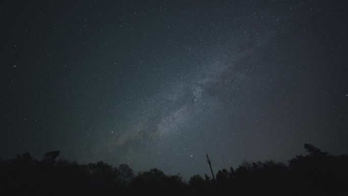 4K夜晚银河星空唯美拍摄