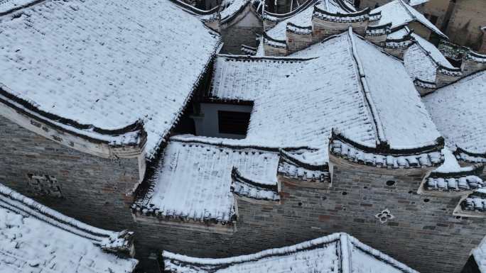 乡村冬日雪景