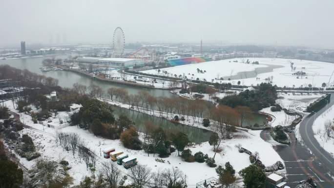 雪景-1912小镇全景