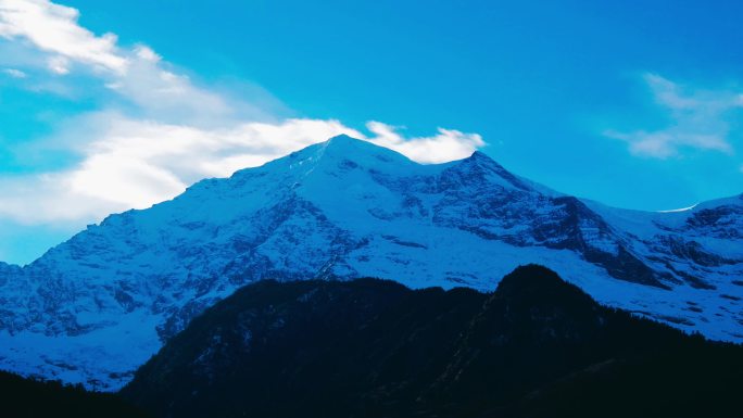 云南德钦雨崩村梅里雪山延时