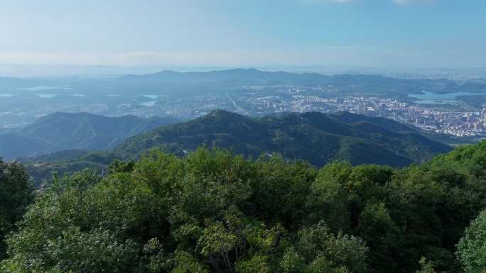 4K正版-深圳阳台山森林公园城市景观02