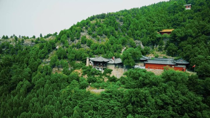 平阴翠屏山 佛台 大山 寺院 庙宇