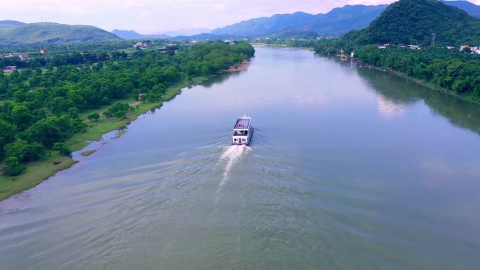 漓江 乌桕滩 航拍 风景 旅行 桂林