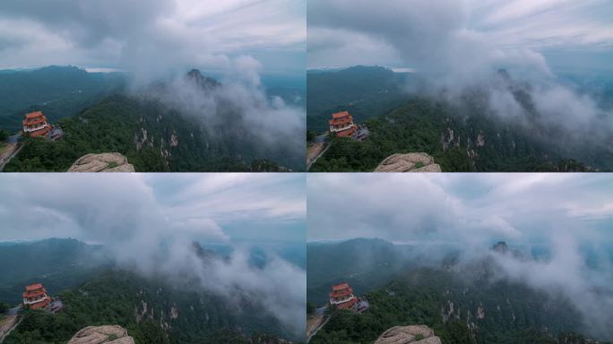 4K|河南洛阳白云山云海大气延时