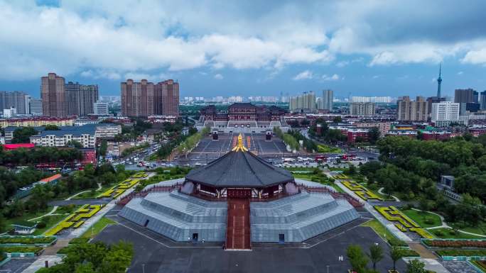 4K|雨后大气磅礴的隋唐洛阳城航拍3