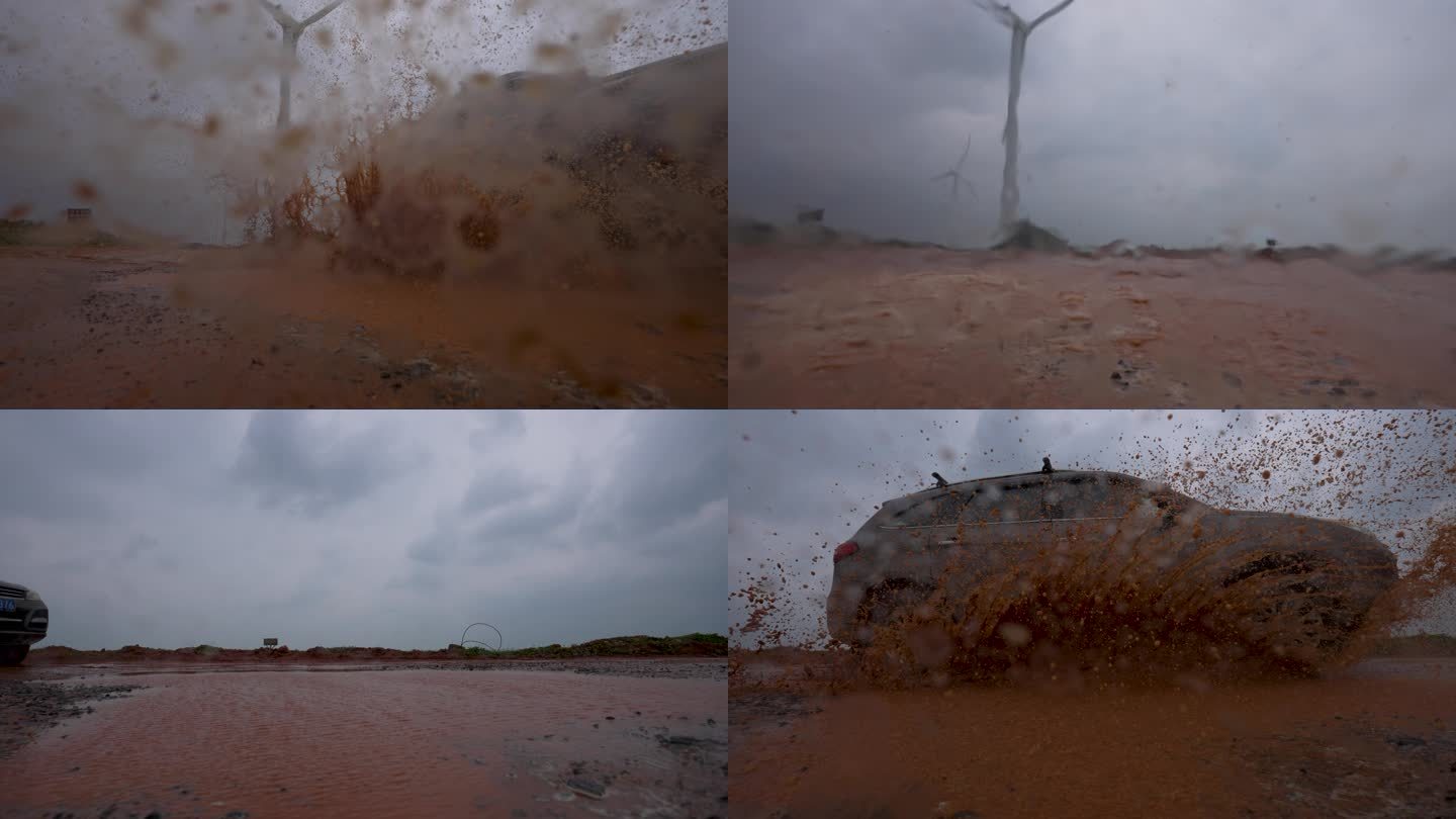 泥浆飞溅-高速摄影