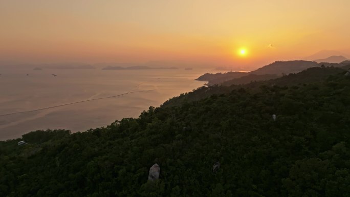 【正版素材】深圳海边日落0219